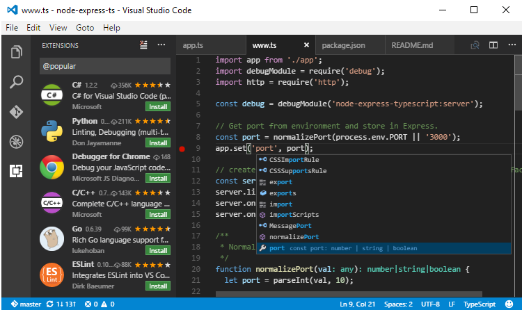 Visual Studio Code 2016